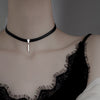 Trendy Jewelry Black Choker Necklace Selling Popular Style Golden Plating Metal Stick PU Necklace For Women Girl Gifts