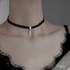 Trendy Jewelry Black Choker Necklace Selling Popular Style Golden Plating Metal Stick PU Necklace For Women Girl Gifts