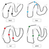 Trendy Lady Face Crystal Beads Long Necklace For Women Custom Colourful Glass Charm Pendants Statement Necklaces Jewelry 2022