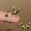 Trendy Loki Earring for Women 2 PC/pair Movie Character Cosplay Claw Helmet Zircon Inlaid Ear studs Accessories Party Jewelry