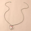 Trendy Love Mushroom Pendant Necklaces Cute Womens Alloy Bead Chain Heart Choker Necklaces Jewelry For Girls