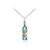 Trendy Mini Bottle Pendant Necklaces With Sliver Zi Alloy Link Chain For Men Women
