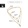 Trendy Multilayered Moon Necklace For Women Crystal Gold Pearl Choker Necklaces 2021 Trend Jewelry Gift чокер