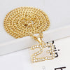 Trendy Necklace Rhinestone Hip Hop Basketball Legend No. 23 Necklaces & Pandents Bling Gold Cuban Chain Necklace Jewelry For Man