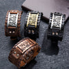Trendy Nordic Totem Design Skull Butterfly Bracelet Leather braided men's bracelet Viking Animal Accessories Party Jewelry