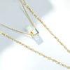 Trendy ORIGINALLY Y Necklaces Double Chain Crystals from Swarovski Long Pendants Gold Color Chain For Women Wedding Chic Gift