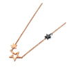Trendy Office Style Stainless Steel Geometric Star Charm Choker Necklace Beach Party Pendant Necklace For Women N20210