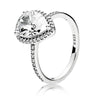 Trendy Original 100% 925 Sterling Silver Radiant Large Teardrop Ring For Women Wedding Engagement Gift Fine Pandora Jewelry