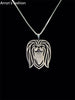 Trendy Pekingese Dog head pendant necklace women gold silver jewelry statement necklace cs go online shopping india