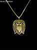 Trendy Pekingese Dog head pendant necklace women gold silver jewelry statement necklace cs go online shopping india