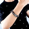 Trendy Personality Saxophone Music Bracelets for Men Leather Woven Note Multi-Layer Bracelet Student Men's Accessory Bracelet