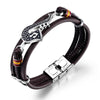 Trendy Personality Saxophone Music Bracelets for Men Leather Woven Note Multi-Layer Bracelet Student Men's Accessory Bracelet