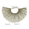 Trendy Resin Beads Statement Necklaces 2021 Layered Beaded Necklaces Women Sexy Shoulder Cape Body Jewelry Handmande UKEN
