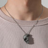 Trendy Retro Half Skull Necklace Silver Alloy Skeleton Pendant Vintage Gothic Jewelry Choker Pendants bronze Necklaces for Gift