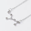 Trendy Shiny Crystal Star Zodiac Sign 12 Constellation Pendent Necklaces Female Elegant Silver Color Choker Necklaces Jewelry