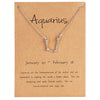 Trendy Shiny Crystal Star Zodiac Sign 12 Constellation Pendent Necklaces Female Elegant Silver Color Choker Necklaces Jewelry