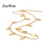 Trendy Shiny Gold Color Sequins Coin Tassel Pendant Women Choker Necklace Ladies Short Chain Collares Necklace Jewelry Gift