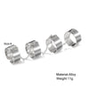 Trendy Silver Color Hip Pop Rings For Women Men Punk Cool Multi-layer Adjustable Open Finger Rings Set Party Gift Jewelry