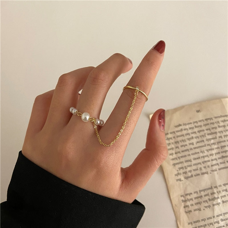 Trendy Silver Color Hip Pop Rings For Women Men Punk Cool Multi-layer Adjustable Open Finger Rings Set Party Gift Jewelry