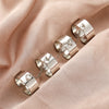 Trendy Silver Color Hip Pop Rings For Women Men Punk Cool Multi-layer Adjustable Open Finger Rings Set Party Gift Jewelry