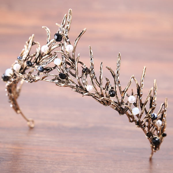 Trendy Silver Crystal Wedding Queen Crown Hair Jewelry Plated Rhinestones Tiaras Hairwear for Women Bride Wedding Accessories
