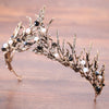 Trendy Silver Crystal Wedding Queen Crown Hair Jewelry Plated Rhinestones Tiaras Hairwear for Women Bride Wedding Accessories