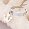 Trendy Silverly Crown Classic Stainles Steel Ring For Men Women Friendship Engagement Wedding Open Rings Party Gift Jewelry 2022