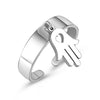 Trendy Silverly Cute Hand Hollow Love Ring For Women Men Lover Couple Rings Set Friendship Engagement Wedding Party 2022 Jewelry