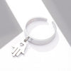 Trendy Silverly Cute Hand Hollow Love Ring For Women Men Lover Couple Rings Set Friendship Engagement Wedding Party 2022 Jewelry