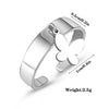 Trendy Silverly Stainless Steel Butterfly Rings For Women Girls Friendship Engagement Wedding Adjustable Rings Gift 2022 Jewelry