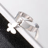 Trendy Silverly Stainless Steel Butterfly Rings For Women Girls Friendship Engagement Wedding Adjustable Rings Gift 2022 Jewelry