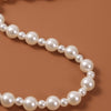 Trendy Simple Female White Pearl Chokers Necklaces For Women Girls OL Style Handmade Beaded Chain Necklace Party Jewelry