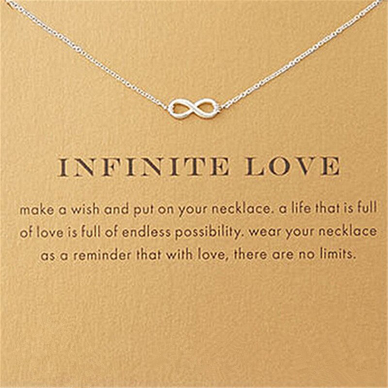Trendy Simple Infinity Symbol Choker Necklace For Women Gold Color Collar Collier femme Statement jewelry Valentine's Day Gifts