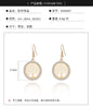 Trendy Simple Rose Gold Color Tree of Life Round Drop Earings for Woman Party Gift  Pendant Earring Accessories Jewelry  2022