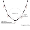 Trendy Stainless Steel Cross Pendant Necklace For Women Men  Crystal Black Beads Necklaces Gold/ Silvery  Choker Jewelry 2022