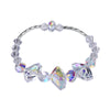 Trendy Sterling Silver New Trendy Crystal Geometric Adjustable Charm Bracelets Fashion Jewelry Gift Bangles For Women