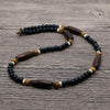 Trendy Summer Bohemia Ethnic White Coconut Surfer Necklace Men Tribal Jewelry Handmade Vintage Wooden Beads Necklace For Men