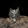 Trendy Tauren Mask Skull Head Ring Men's Ring Opening Adjustable Hip Hop Punk Jewelry Accessories Party Gifts