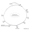 Trendy Thin Chain Bracelets For Women CZ Zircon Round Pendant Bracelet Bangle for Women Rose Gold Silvery Girl's Charm Jewelry