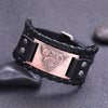 Trendy Totem Design Odin Triangle Fox Bracelet Men's Bracelet Leather Animal Viking Accessories Party Jewelry