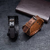 Trendy Totem Design Triangle Rune Bracelet Men's Bracelet Leather Woven Viking Accessories Party Jewelry
