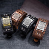 Trendy Totem Design Turtle Shell Nordic Rune Bracelet Leather Woven Men's Bracelet Viking Accessories Accessories