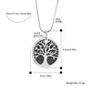 Trendy Tree Of Life Pendant Necklace For Woman Double Layer Black Golden Rhinestone Long Necklaces for Women Jewelry Gift