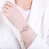 Trendy Tree of Life Bracelet For Woman Adjustable Gold Silvery Snake Chain Crystal Round Pendant Bracelets Jewelry Gifts