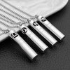 Trendy Twelve Constellation Perfume Essential Oil Aromatherapy Titanium Steel Pendant Trendy Men Necklace Wearing Pendant