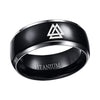 Trendy Viking Rune Pattern Ring Men's Ring Metal Rune Amulet Ring Accessories Party Jewelry Size 7-13