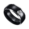 Trendy Viking Rune Pattern Ring Men's Ring Metal Rune Amulet Ring Accessories Party Jewelry Size 7-13