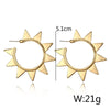 Trendy Vintage Ethnic Gold Metal Round Drop Earrings For Women Retro Geometric Big Statement Earring Female Baroque Jewelry Gift