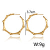 Trendy Vintage Ethnic Gold Metal Round Drop Earrings For Women Retro Geometric Big Statement Earring Female Baroque Jewelry Gift