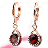 Trendy Water Drop CZ Crystal Earrings for Women Vintage Rose Gold Color Wedding Party Earrings Jewelry brinco feminino Gift